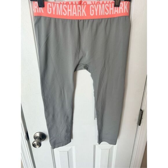 GYMSHARK Women Leggings Large gray Stretch Fit Workout pants leggings - Picture 1 of 5